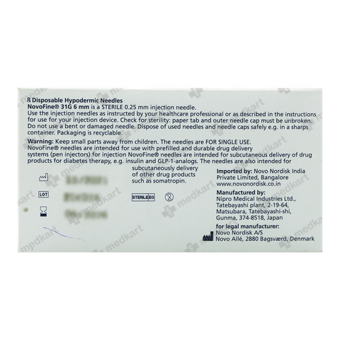 NOVOFINE NEEDLE 1 PCS