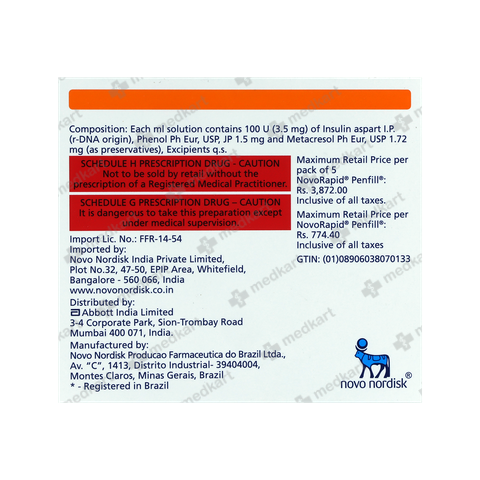 NOVORAPID PENFILL 3 ML