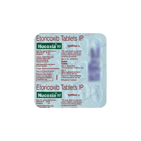 NUCOXIA 90MG TABLET 10'S
