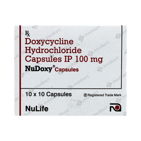 NUDOXY 100MG CAPSULE 10'S