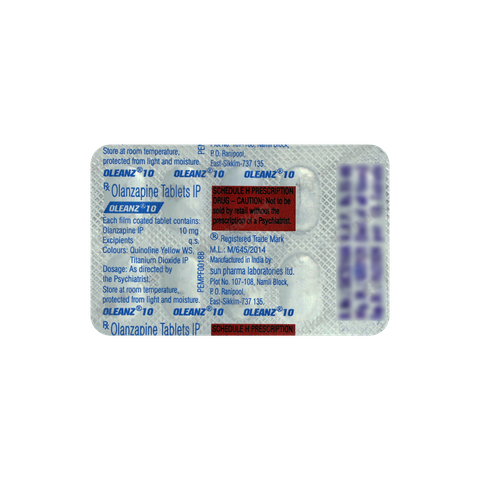 OLEANZ 10MG TABLET 10'S