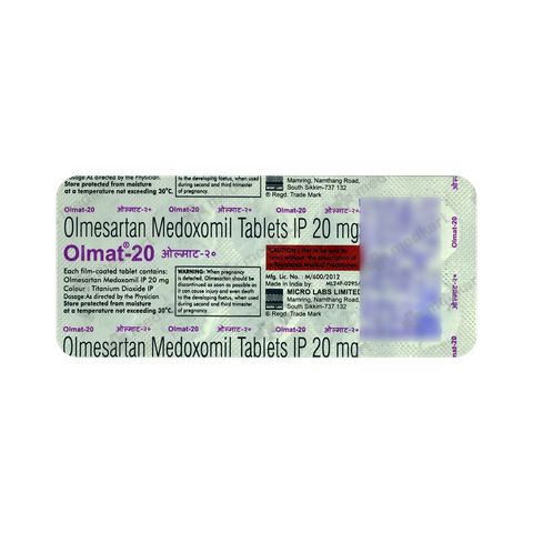 OLMAT 20MG TABLET 10'S