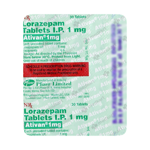 lorazepam 1 mg tableta