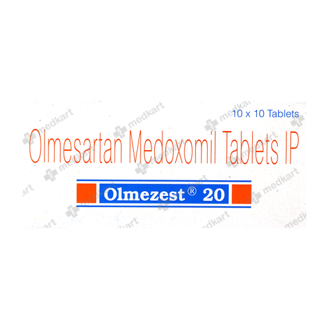 OLMEZEST 20MG TABLET 10'S