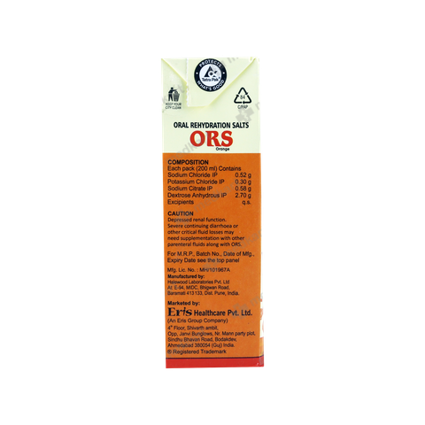ORS ORANGE LIQUID 200 ML
