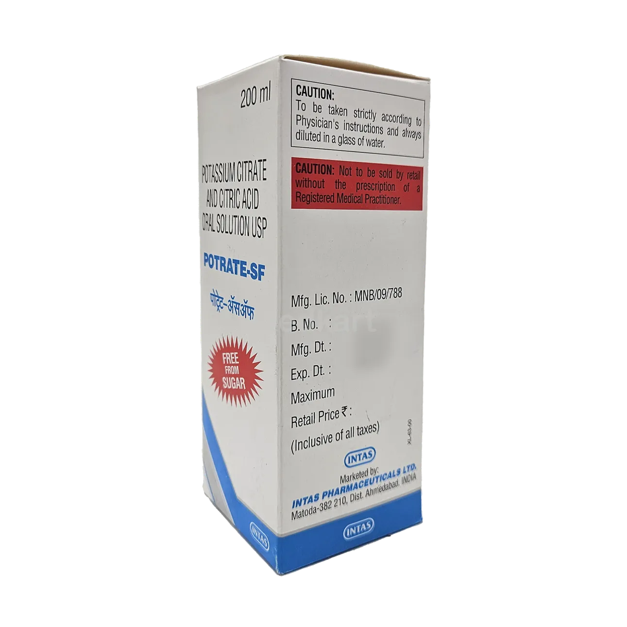POTRATE SF SYRUP 200 ML