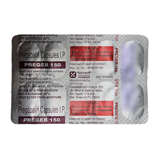 PREGEB 150MG CAPSULE 10'S