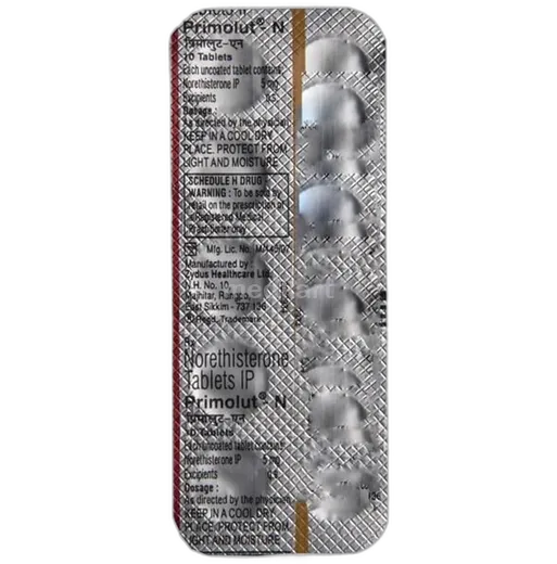PRIMOLUT N TABLET 10'S: Price, Uses, Side Effect, Composition & Generic ...