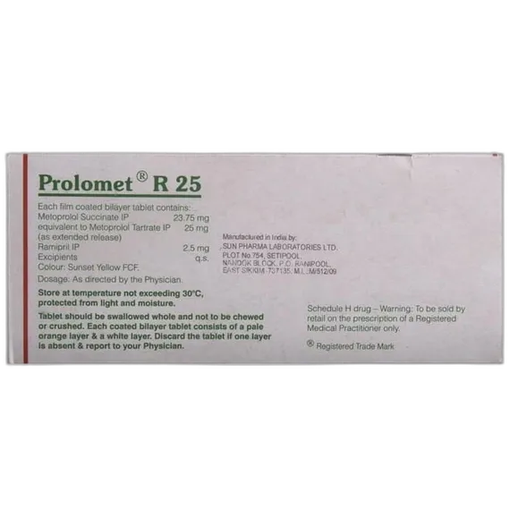 Prolomet R Buy Prolomet R 25mg Tablet 10s at Best Price | Medkart