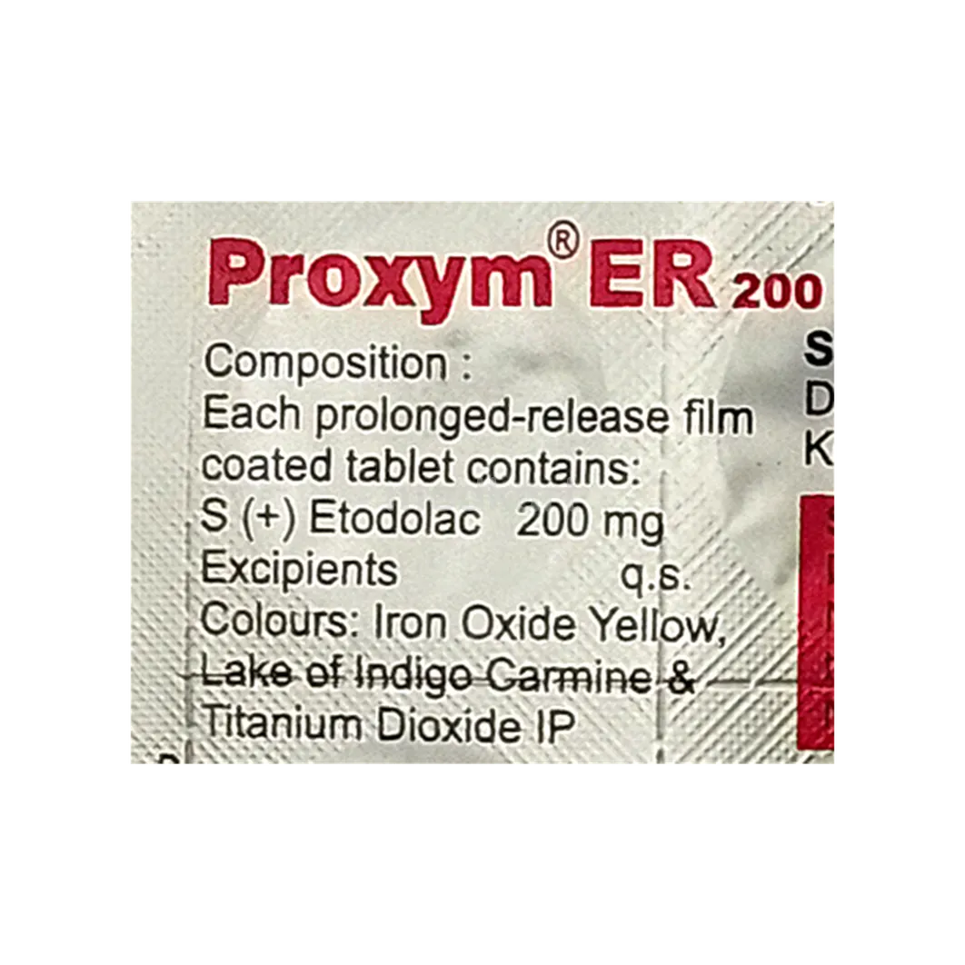 PROXYM ER 200MG TABLET 10'S