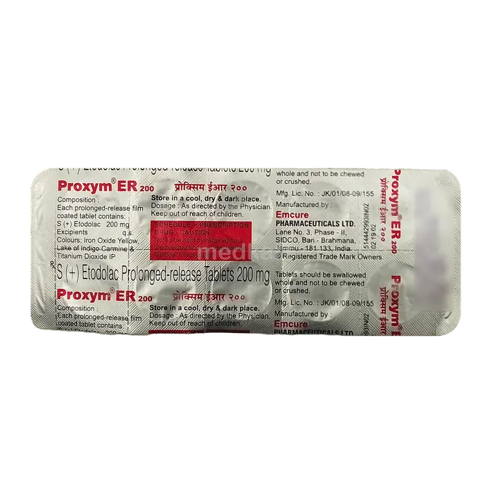 PROXYM ER 200MG TABLET 10'S