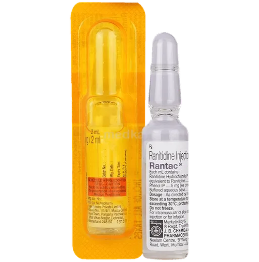 Rantac Injection 2 ML 5's – Composition & Price | Medkart