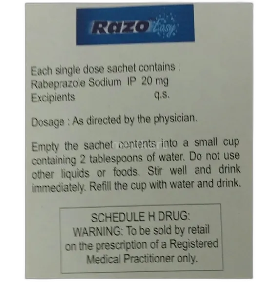 O Razo RAZO EASY SACHET 3 GM Price, Uses, Side Effects & Substitutes | Medkart