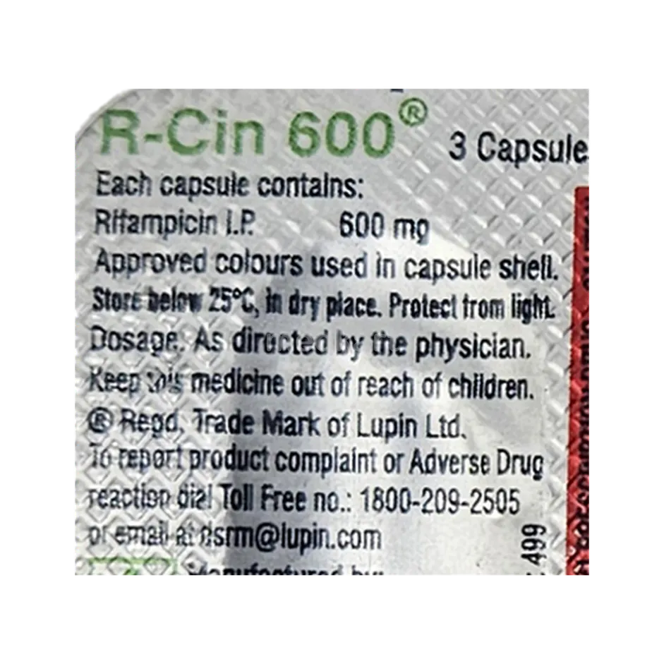 RCIN 600MG CAPSULE 3'S