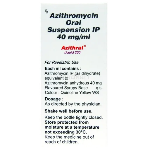 Azithral 200MG Syrup 15 ML – Composition & Price | Medkart
