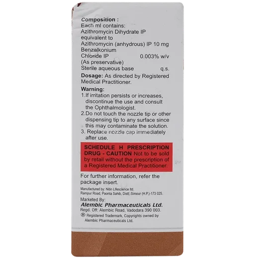 Buy Azithral Eye Drops 3 Ml Online at Best Price | Medkart