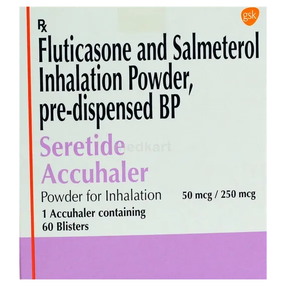 Seretide Image Buy Seretide Accuhaler 50 250 Online at Best Price | Medkart