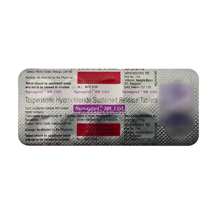 SYNAPTOL SR 150MG TABLET 10'S