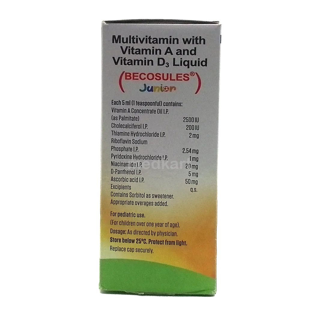 BECOSULES JUNIOR ORANGE SYRUP 200 ML