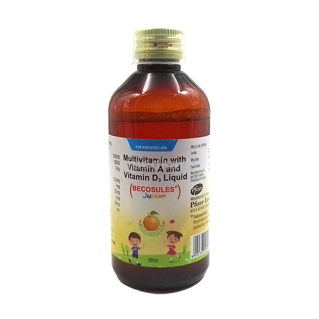 BECOSULES JUNIOR ORANGE SYRUP 200 ML