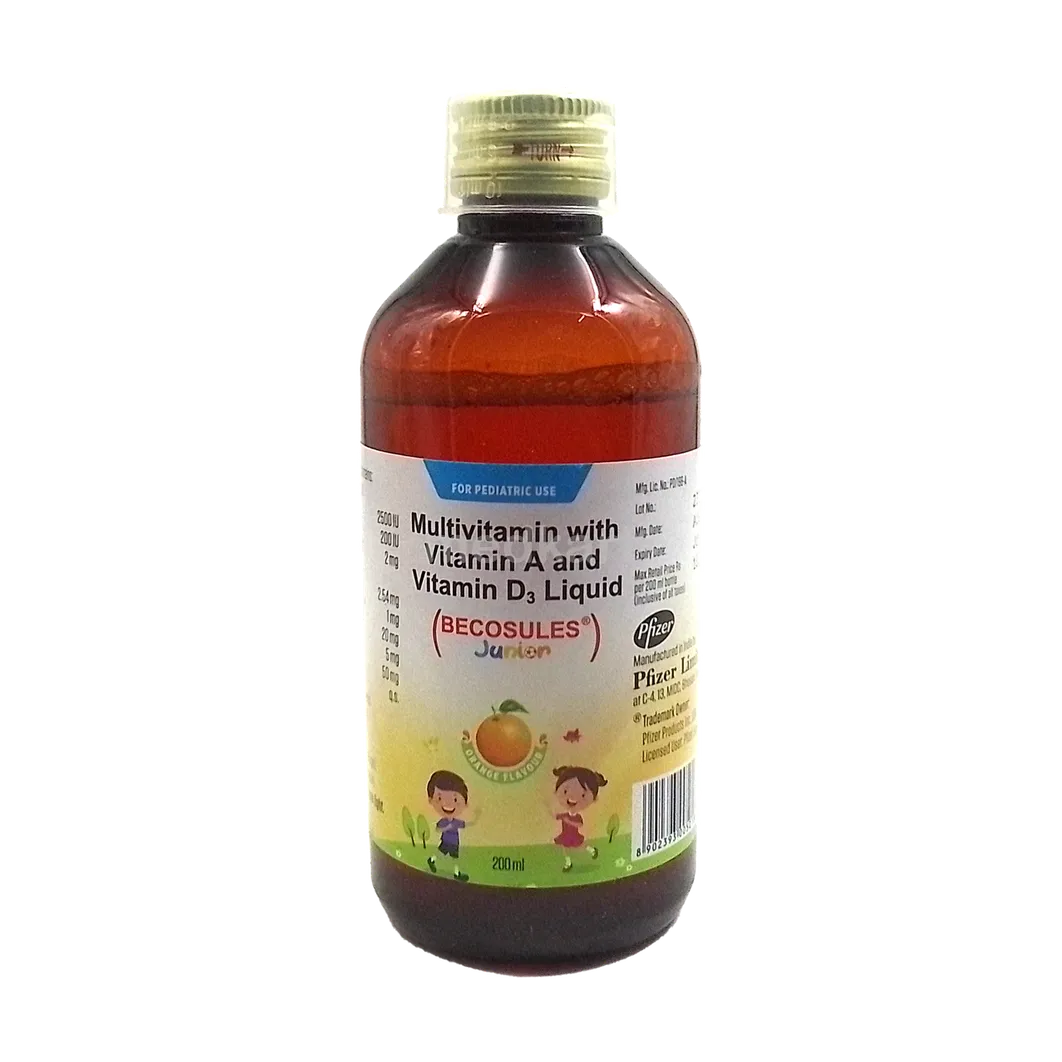 BECOSULES JUNIOR ORANGE SYRUP 200 ML