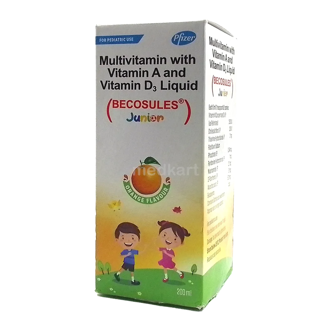 BECOSULES JUNIOR ORANGE SYRUP 200 ML