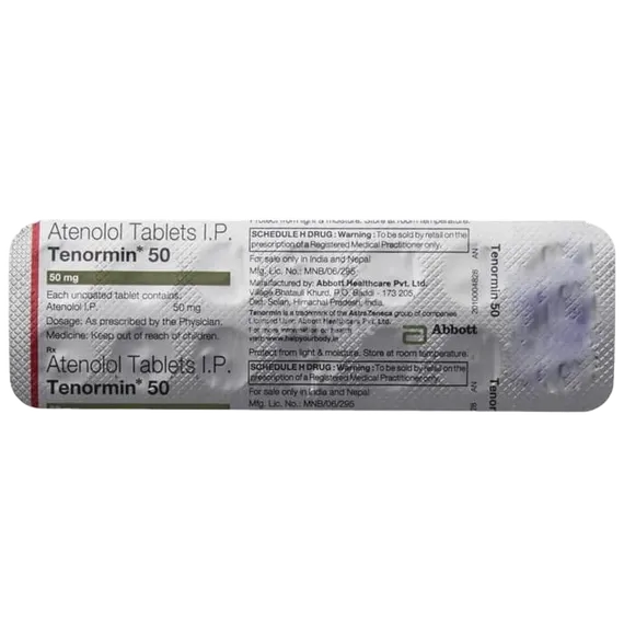 TENORMIN 50MG TABLET 14'S Price, Uses, Side Effects & Substitutes | Medkart