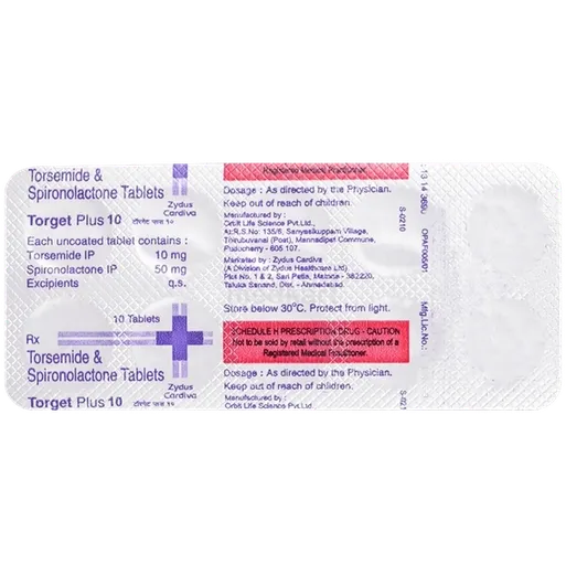 Torget TORGET PLUS 10MG TABLET 10'S Price, Uses, Side Effects & Substitutes ...