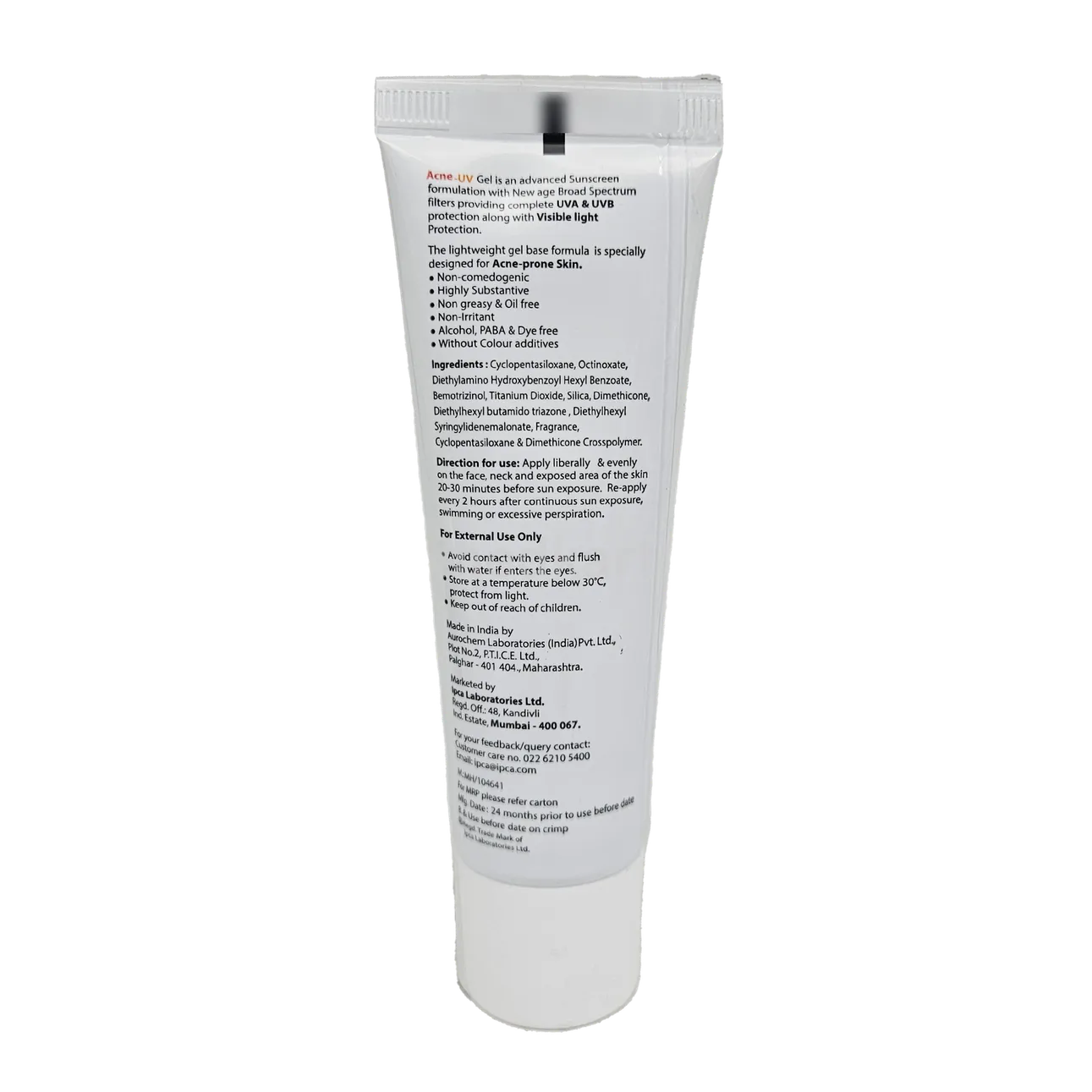 ACNE UV GEL SPF 50 GM