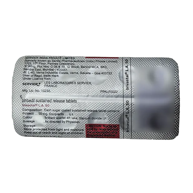TRIVASTAL L A 50MG TABLET 10'S
