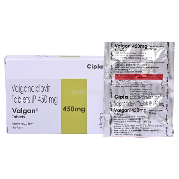 Buy Valgan 450mg Tablet 4s Online at Best Price | Medkart