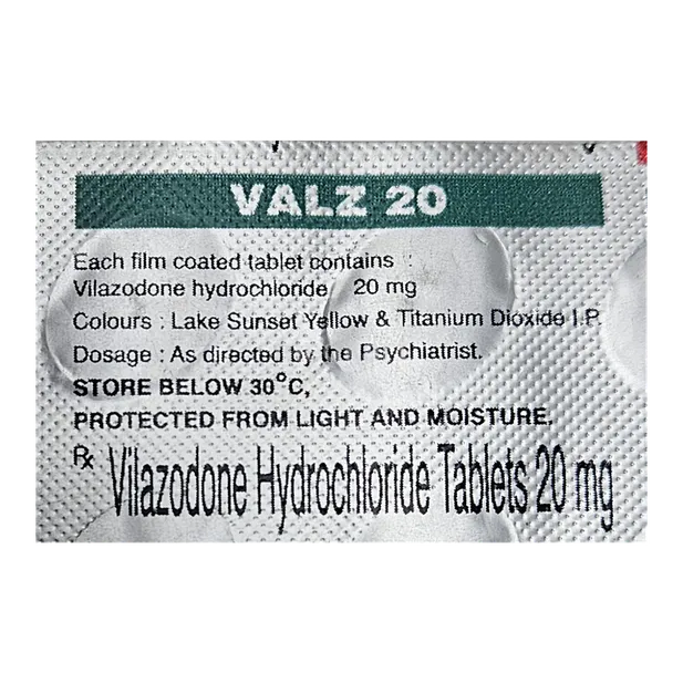 VALZ 20MG TABLET 10'S