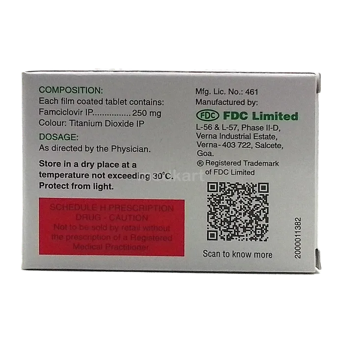 VIROVIR 250MG TABLET 6'S
