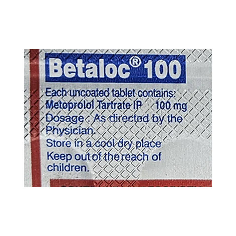 BETALOC 100 Pack of 10 tablets