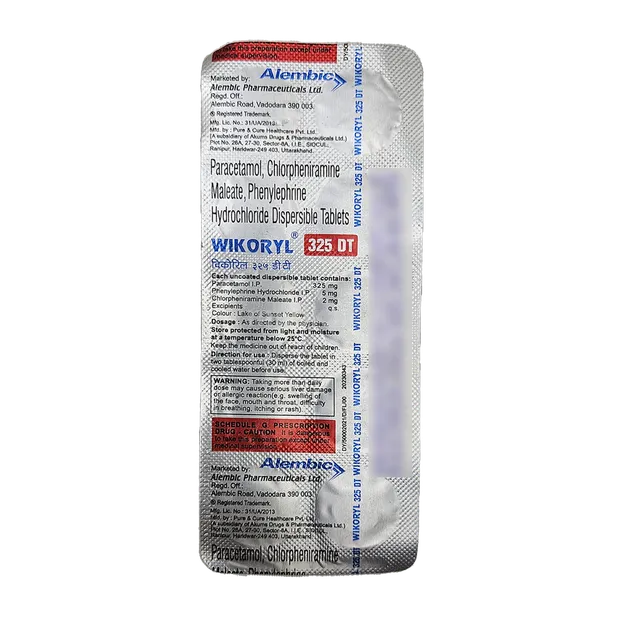 WIKORYL 325DT TABLET 10'S