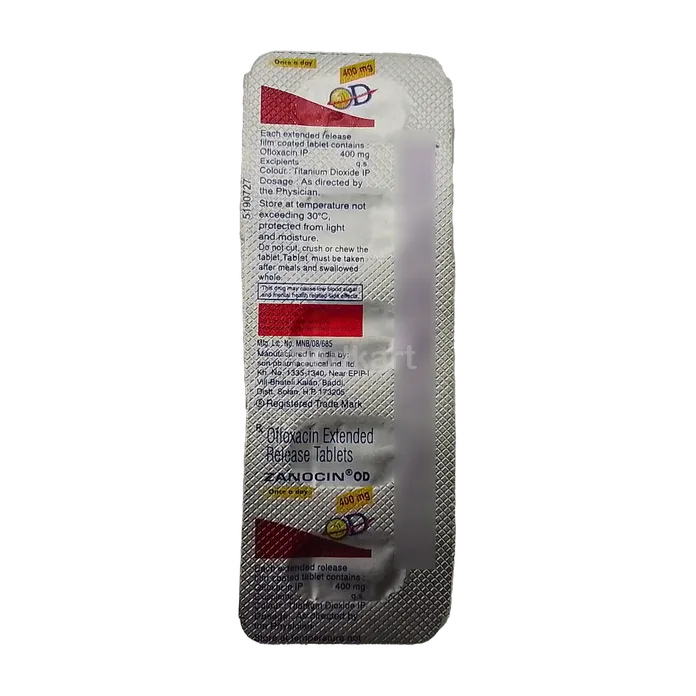 ZANOCIN OD 400MG TABLET 5'S