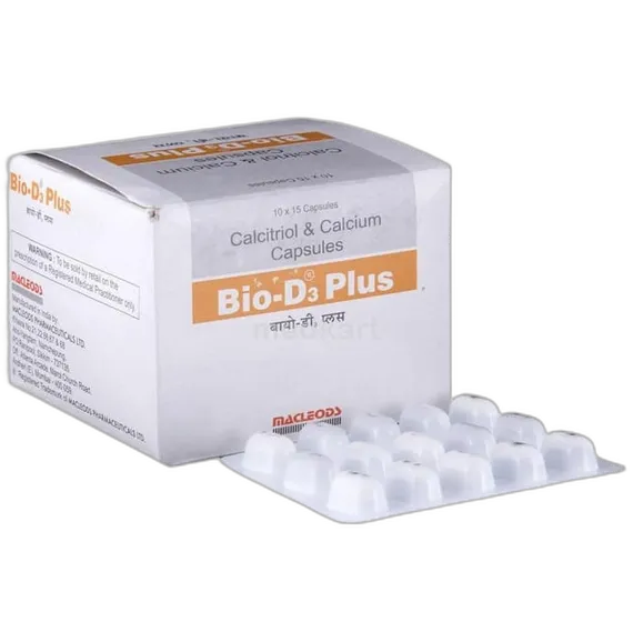BIO D3 PLUS CAPSULE 15'S Price, Uses, Side Effects & Substitutes | Medkart