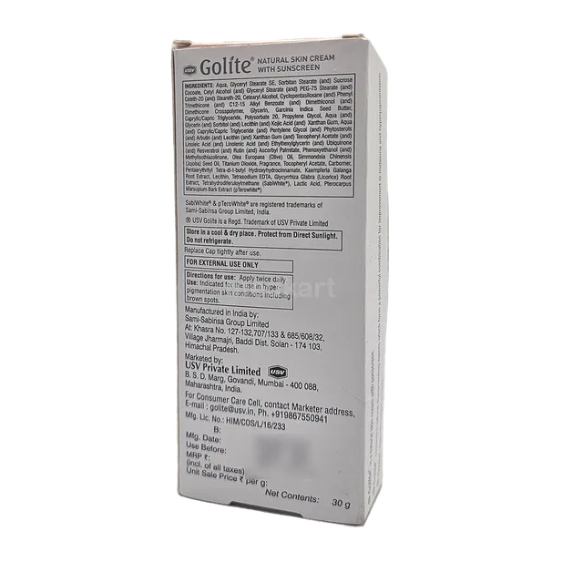 GOLITE CREAM 30 GM