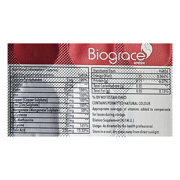 BIOGRACE TABLET 10'S