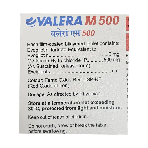 VALERA M 500MG TABLET 15'S