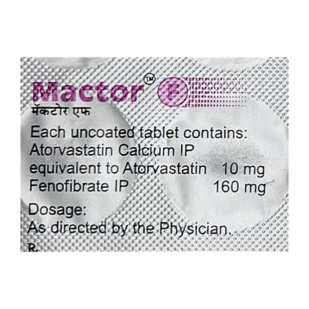 MACTOR F 10/160MG TABLET 10'S