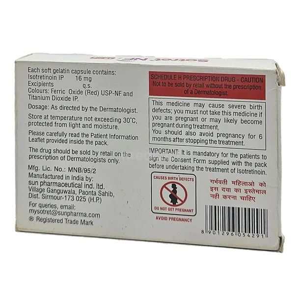 SOTRET NF 16MG CAPSULE 10'S