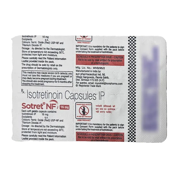 SOTRET NF 16MG CAPSULE 10'S