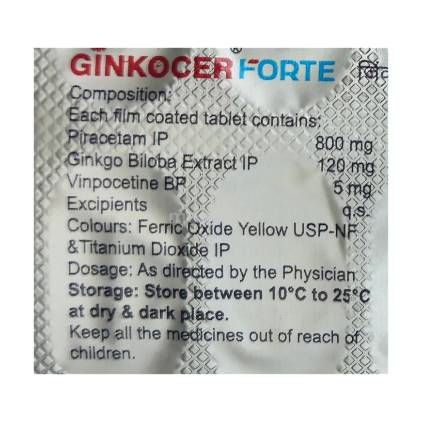 GINKOCER FORTE TABLET 10'S