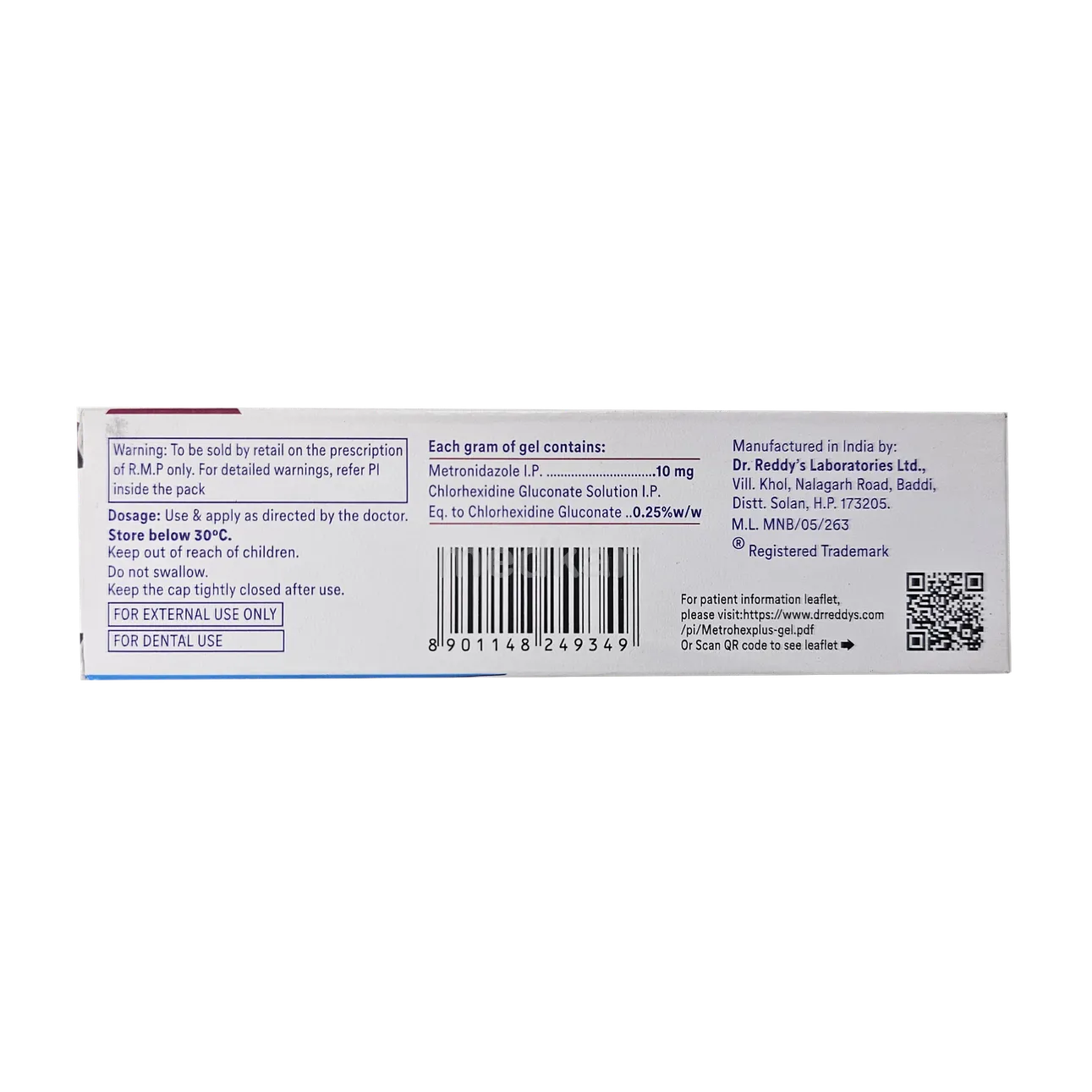 METROHEX PLUS GEL 20 GM