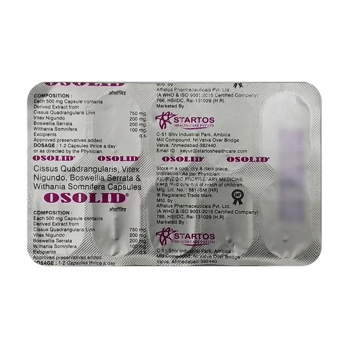Osolid Capsule – Affordable Bone Strength Support