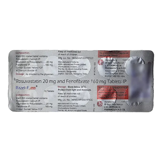 RAZEL F FORTE 20MG TABLET 10'S