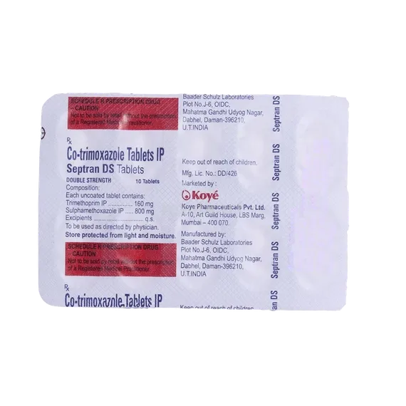 SEPTRAN DS TABLET 10'S Price, Uses, Side Effects & Substitutes | Medkart