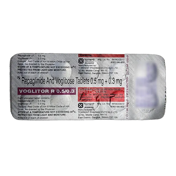 VOGLITOR R 0.5/0.3MG TABLET 10'S