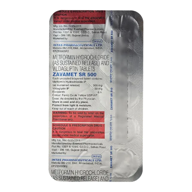 ZAVAMET SR 500MG TABLET 10'S